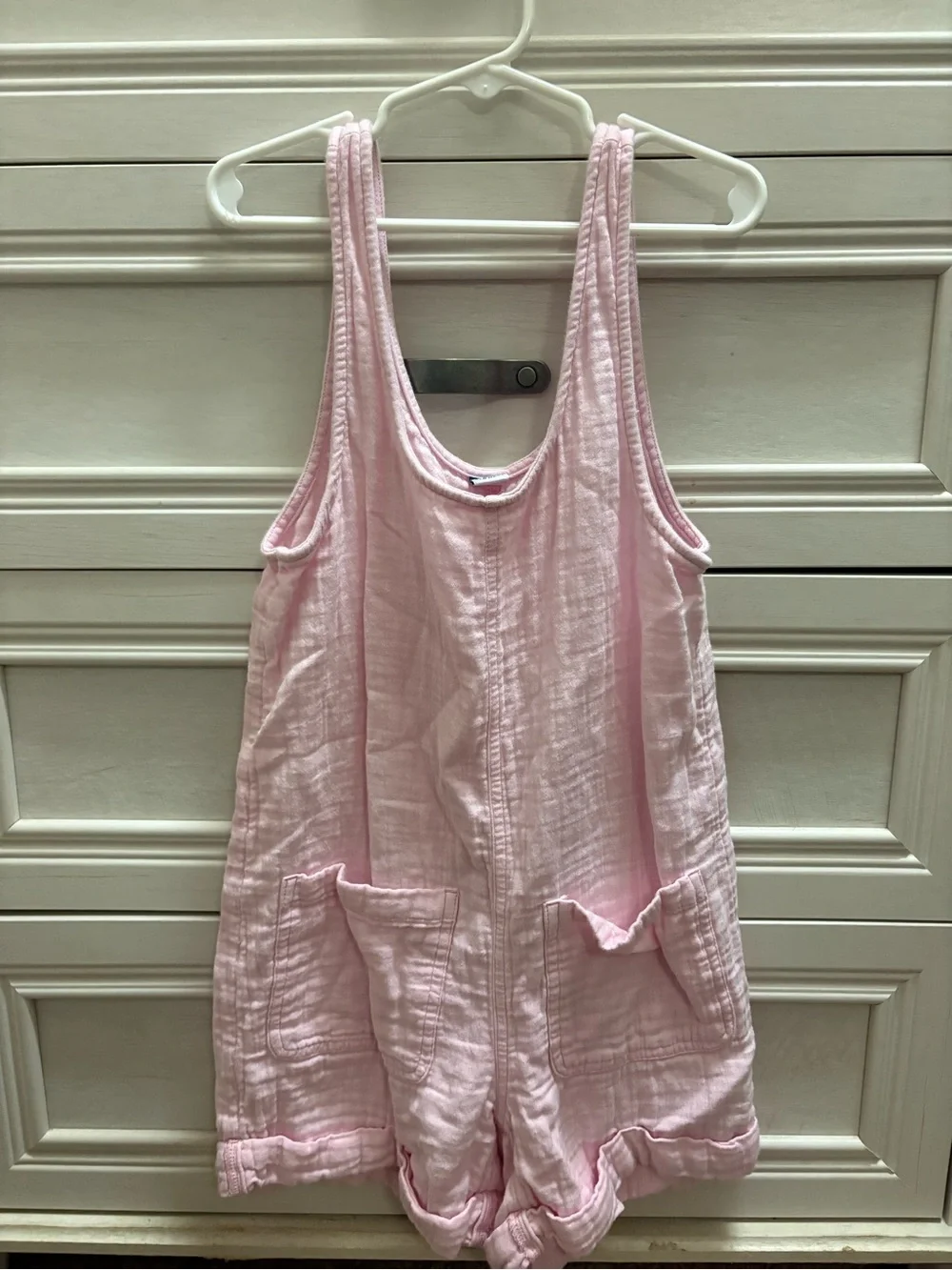 Old Navy Light Pink Muslin Girls' Romper